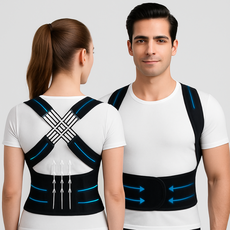 Back Brace Posture Corrector for Women & Men Back Lumbar Support Shoulder Posture Support for Improve Posture & Back Pain Relief
